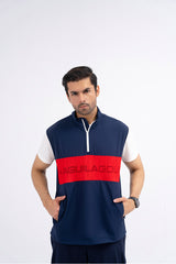 CHALECO PACKABLE NAVY GOLF SLEEVE-LESS