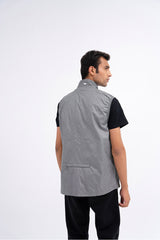 CHALECO PACKABLE GREY GOLF SLEEVE-LESS