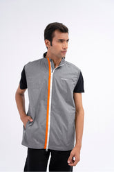 CHALECO PACKABLE GREY GOLF SLEEVE-LESS