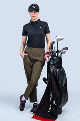 Women Golf Pants Olive Green