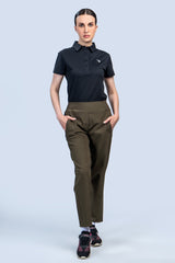 Women Golf Pants Olive Green