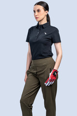 Women Golf Pants Olive Green