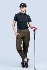 Women Golf Pants Olive Green
