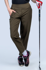 Women Golf Pants Olive Green