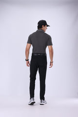 Nectar Smoke Grey C Stripe Golf Polo