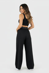 WIDE-LEG FLOW PANT BLACK
