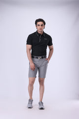 Nectar Coal Black C Stripe Golf Polo