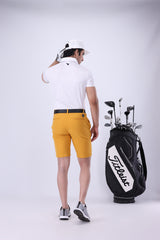 Moderno Knit White Golf Polo