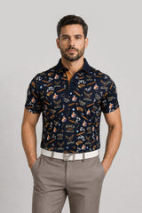 CIGAR MEN GOLF POLO NAVY