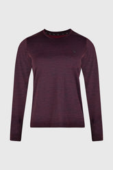 WOMEN GYM LONGSLEEVE SHIRT BURGUNDY