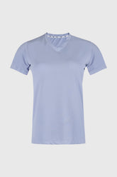 WOMEN BUZZFIT GYM T-SHIRT LIGHT GREY
