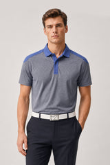 CUT AWAY MEN GOLF POLO GREYBLUE