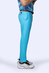 GOLF PANTS AQUA BLUE