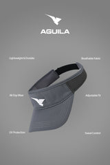 GOLF VISOR CAP DARK GREY