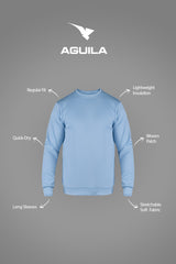 AGUILA ESSENTIAL SWEATSHIRT SKY BLUE