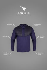 CALIDO BUBBLE NAVY MIDLAYER