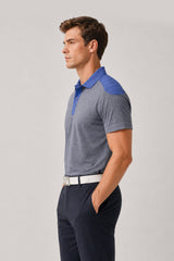 CUT AWAY MEN GOLF POLO GREYBLUE