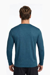MEN'S LONG SLEEVE T-SHIRT TEAL