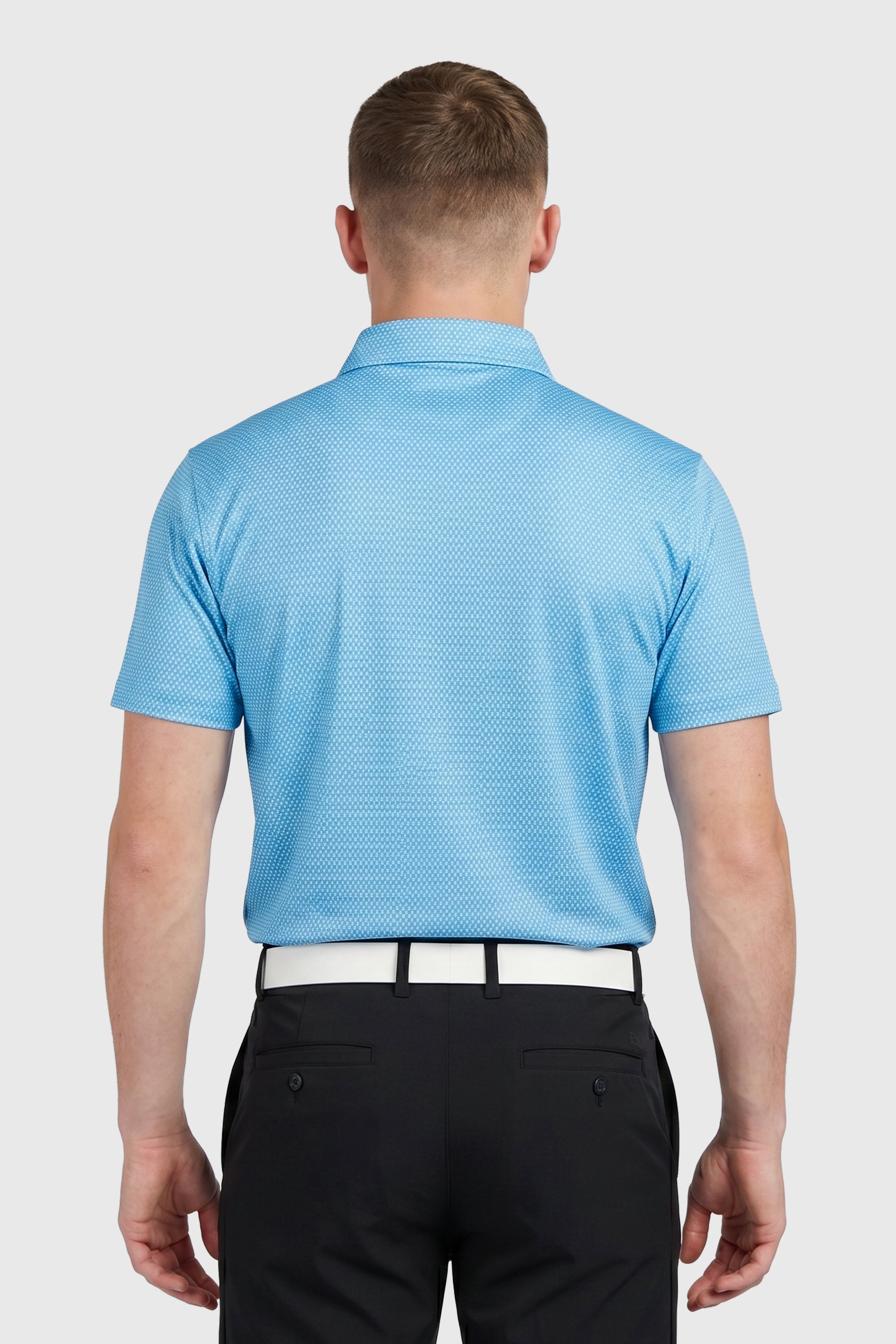 SWIFT MEN GOLF POLO CYAN