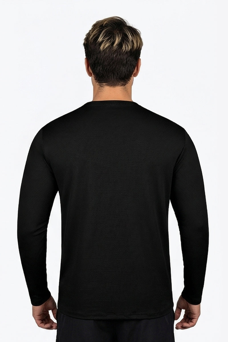 MEN'S LONG SLEEVE T-SHIRT BLACK