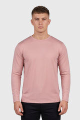 MEN LONGSLEEVE T-SHIRT DUSTY ROSE