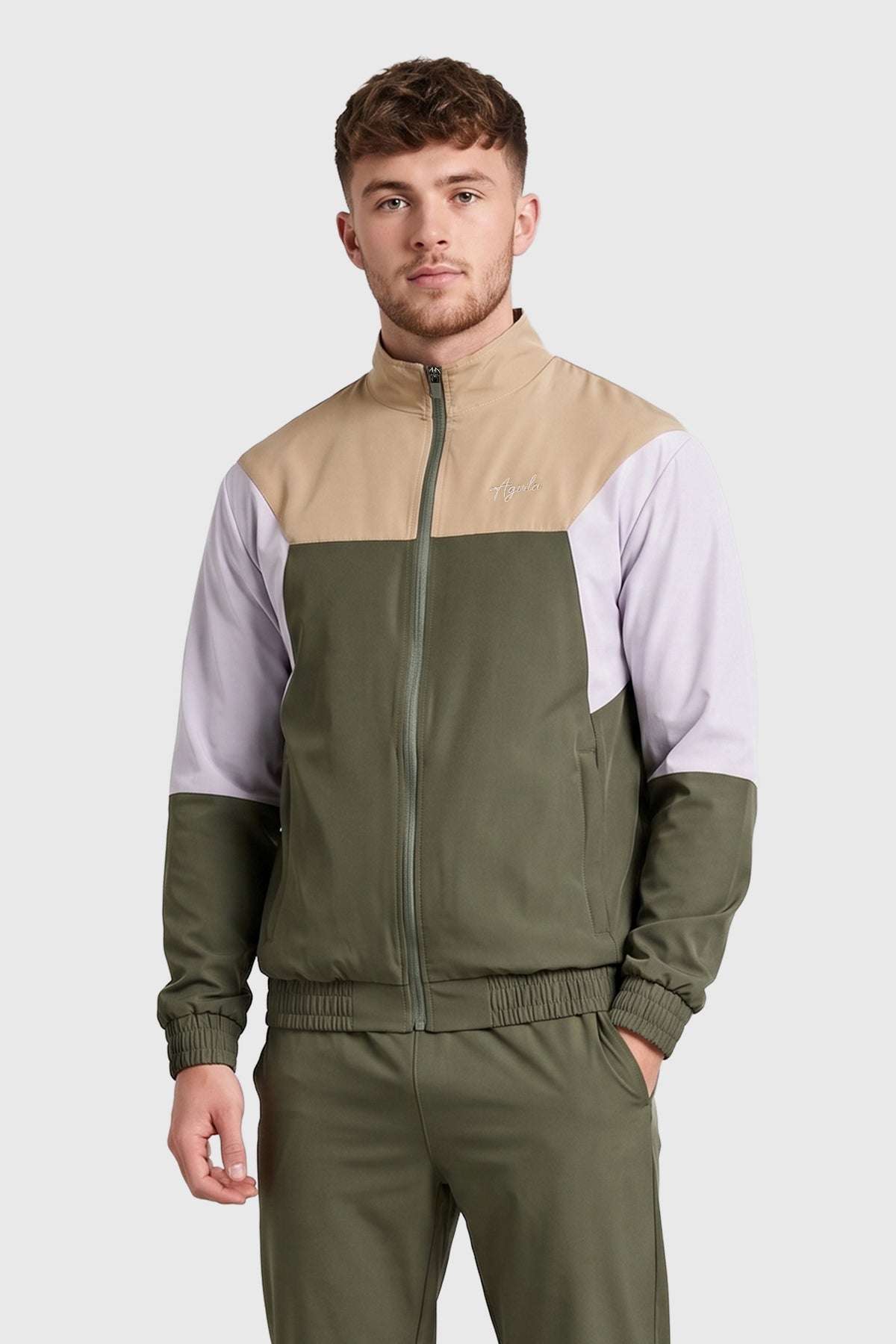 AGUILA SHIELD TRACKSUIT-JACKET OLIVE