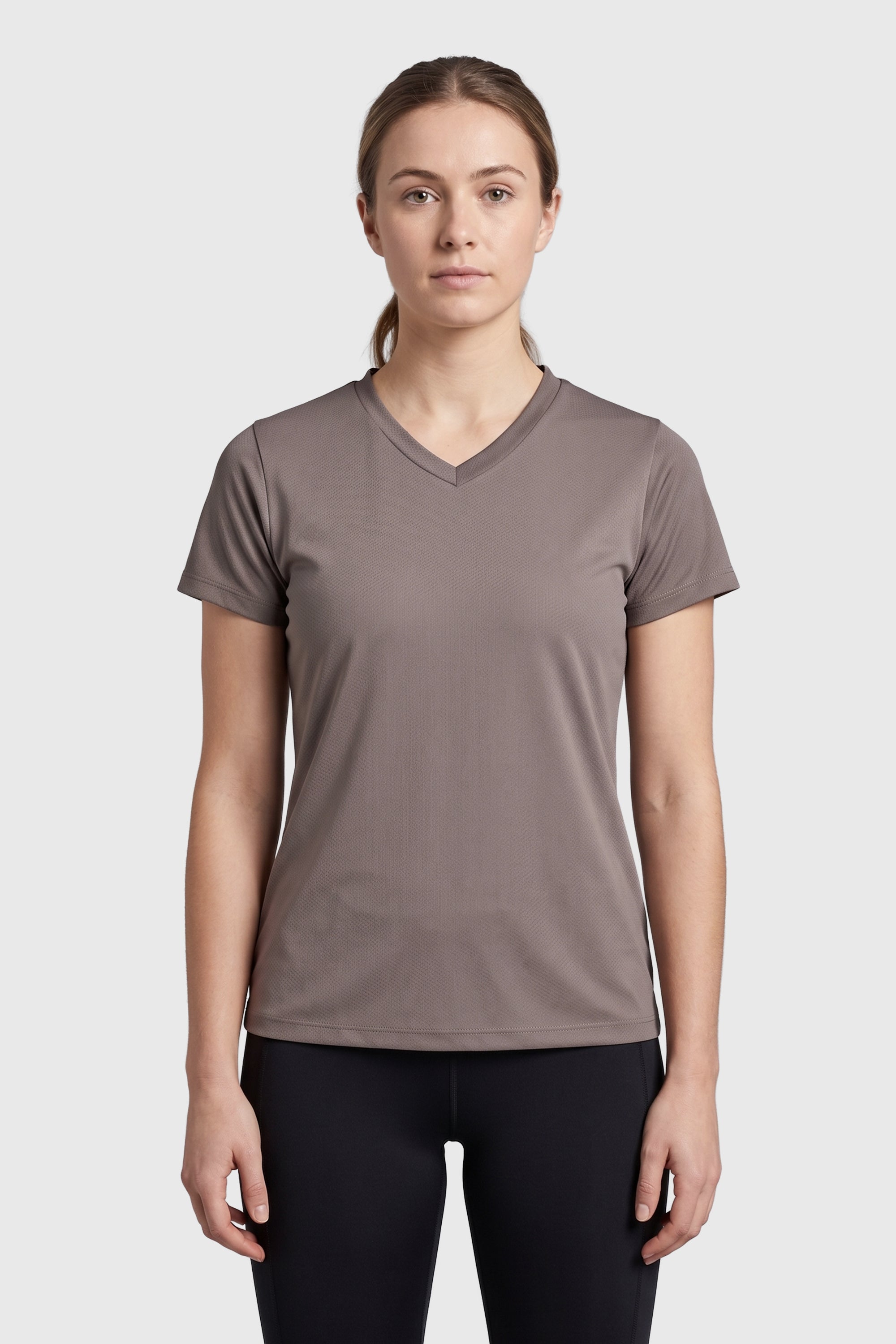 WOMEN PULSEFIT GYM T-SHIRT MAUVA