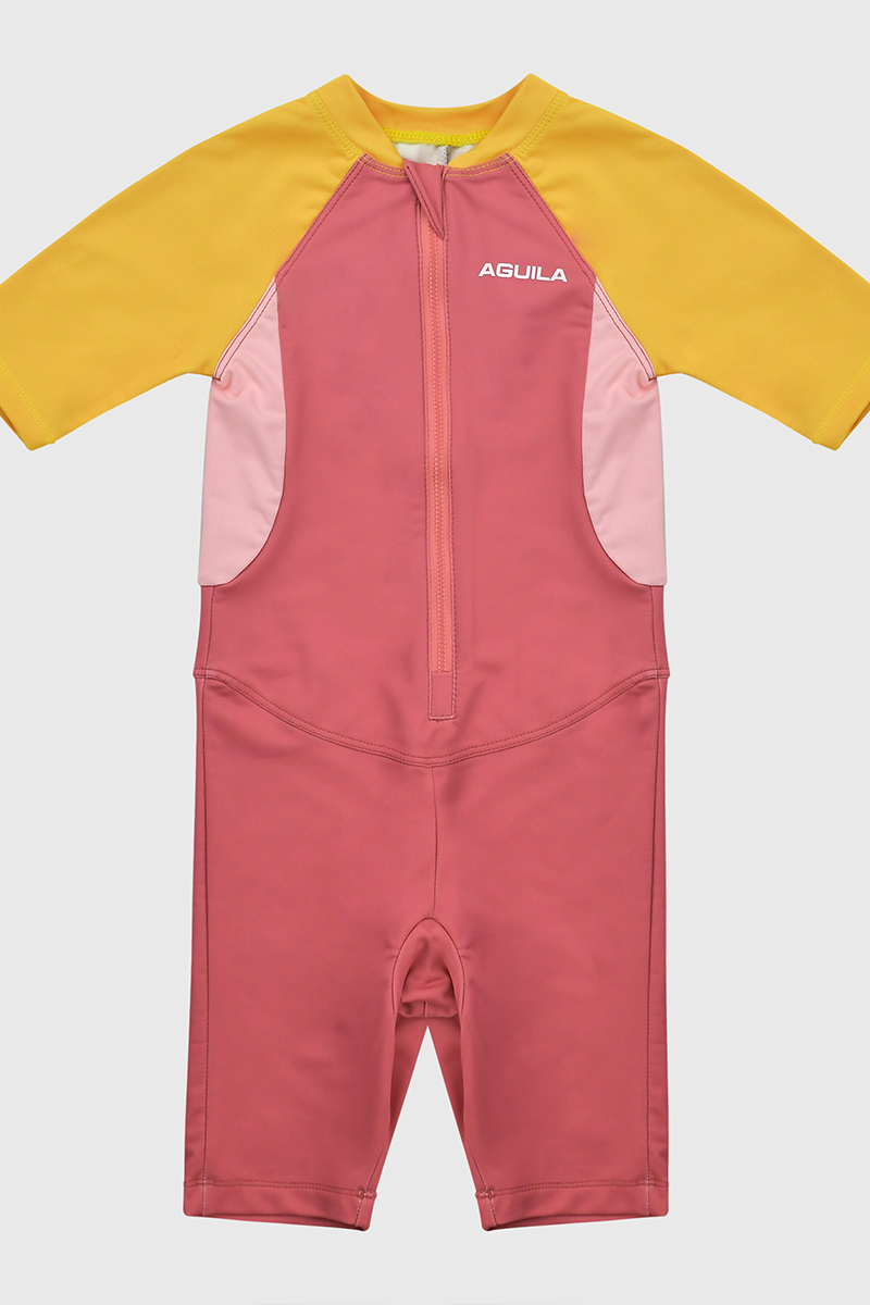 Dolphin Dazzle Light Pink Girls Swim Suit