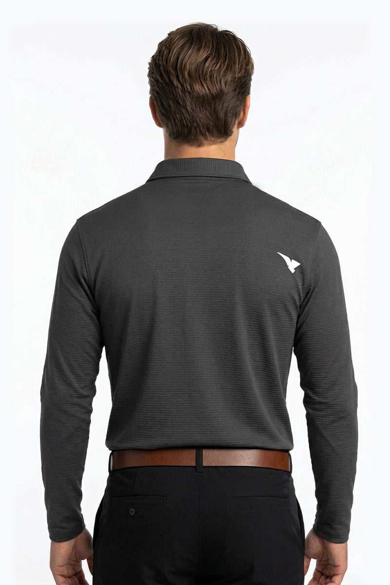 BARI LS GOLF POLO DARK GREY