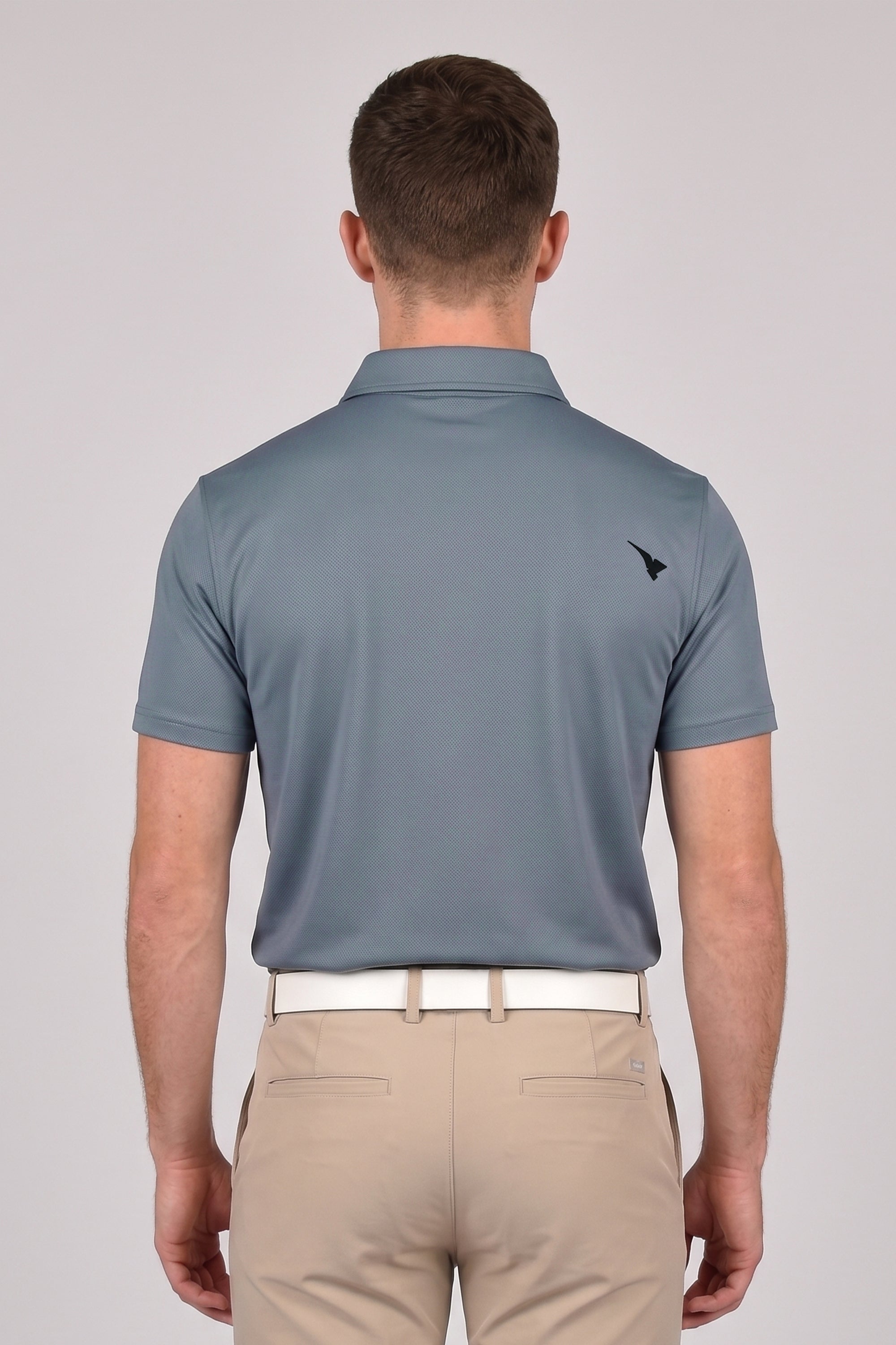 BARI MEN GOLF POLO SLATE GREY
