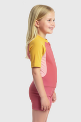 Dolphin Dazzle Light Pink Girls Swim Suit