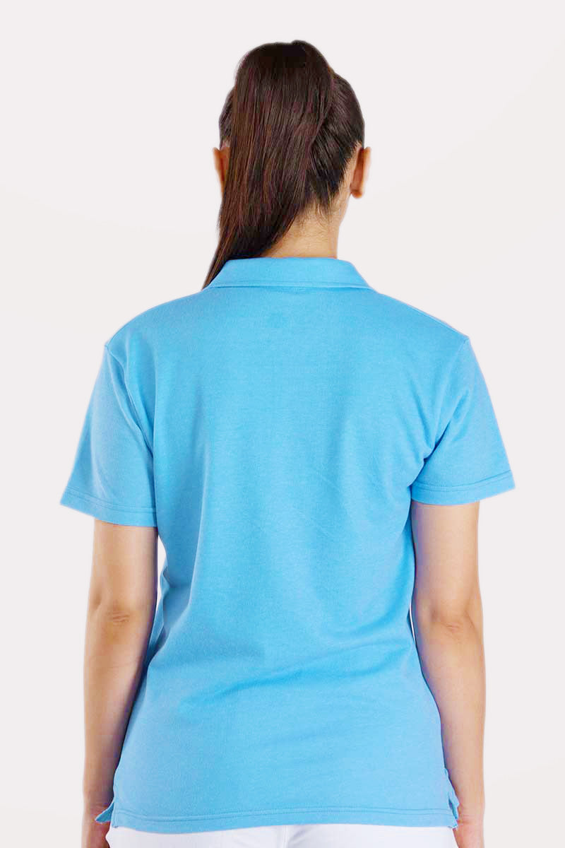 Women's Blue Polo Shirt