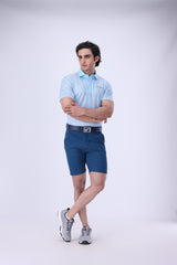 Cut Away Golf Polo Sky