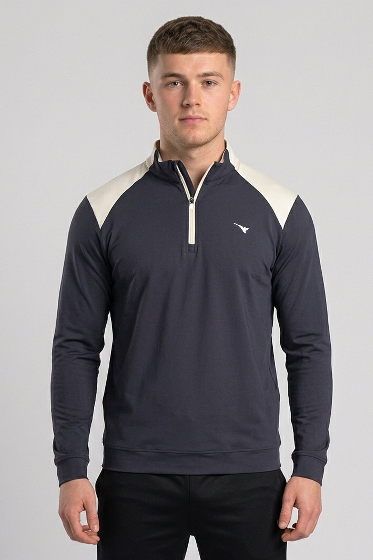 AD SWING MIDLAYER CHARCOAL/  BEIGE