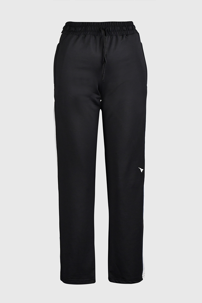 Velour Fit Track Pants Black