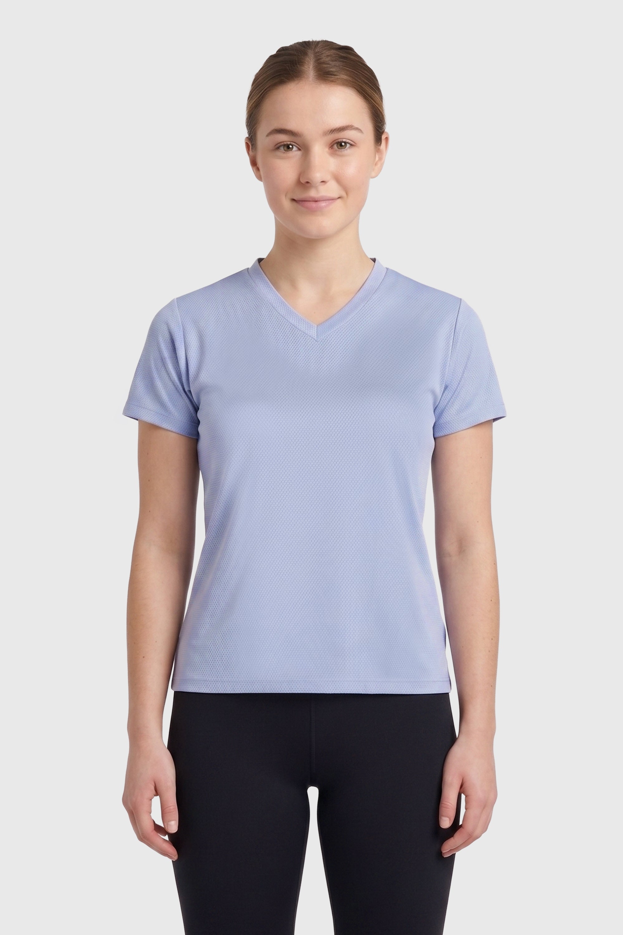 WOMEN BUZZFIT GYM T-SHIRT LIGHT GREY