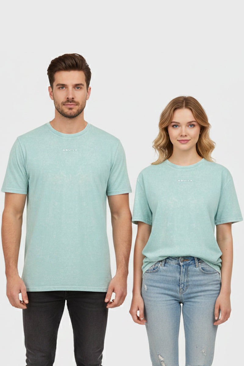 Aguila Unisex Oversized T Shirt Sea Green