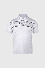 AeroPanel White Golf Polo