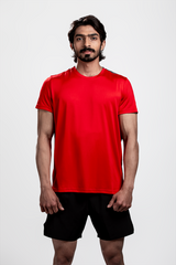 Power Lift T Shirt Red & Grey