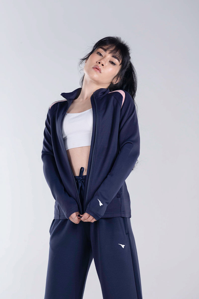 Glammora Navy Track Jacket Womens