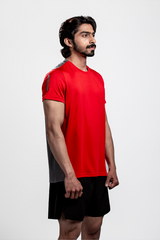 Power Lift T Shirt Red & Grey