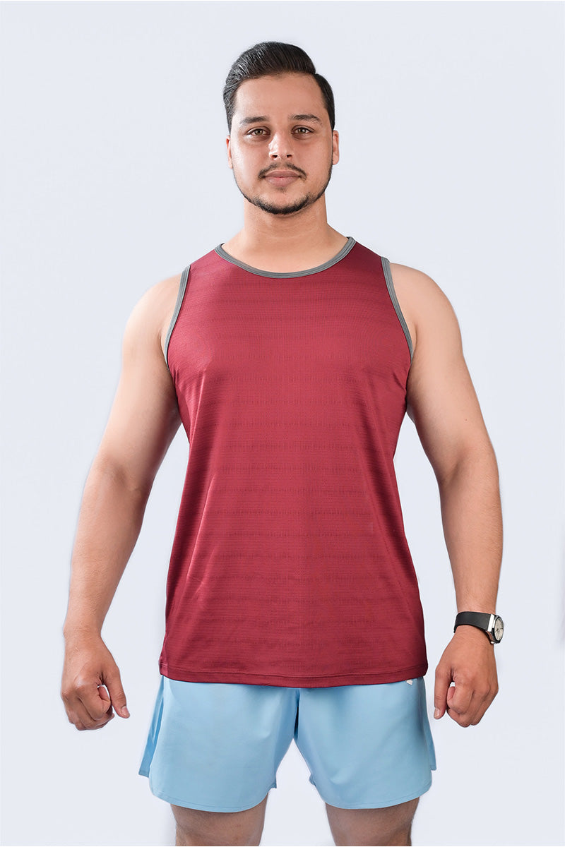Rep Pro Burgundy Gym Singlet