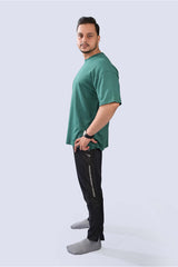 Drop Size T Shirt Dark Green