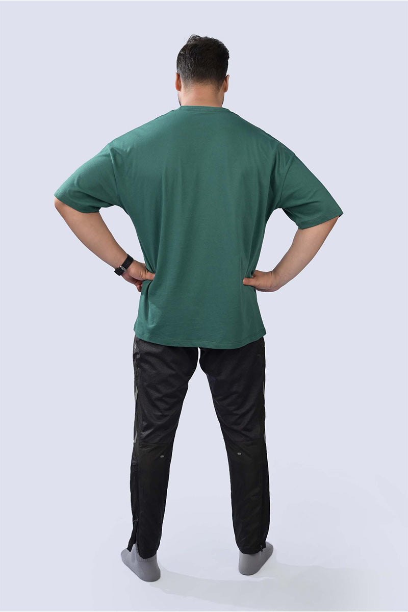 Drop Size T Shirt Dark Green