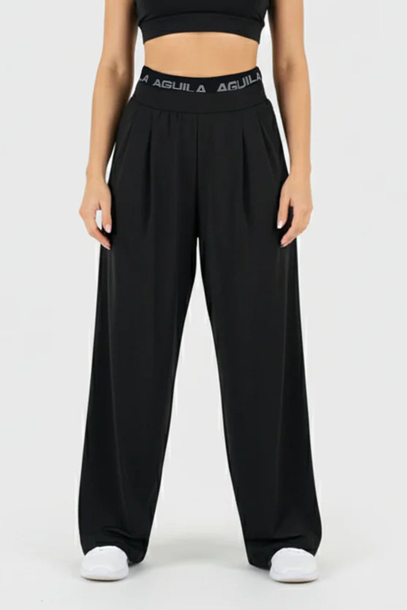 WIDE-LEG FLOW PANT BLACK