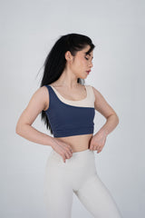 AGUILA Asymmetric Sports Bra Navy