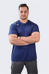 Iron Lift T Shirt Deep Blue