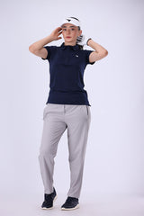 Rey Swing Navy Golf Polo Shirt