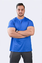 Iron Lift T Shirt Cobalt
