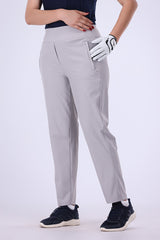 Women Golf Pants Silver Grey